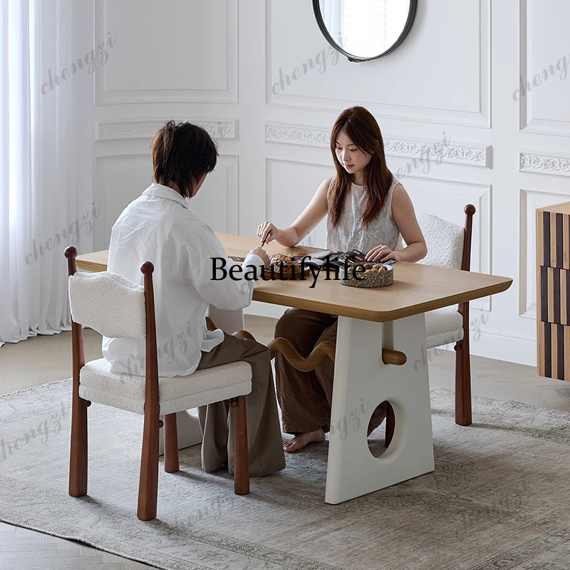 Nordic Designer Dining Table B - Office Furniture Services ulasan dan harga