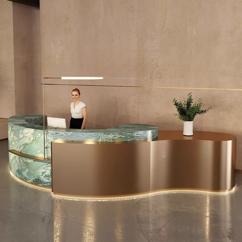 Hotel Minimalist Reception Des - Office Furniture Services ulasan dan harga