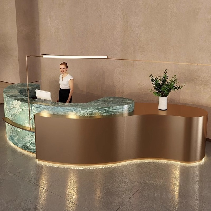 Hotel Minimalist Reception Des - Office Furniture Services ulasan dan harga