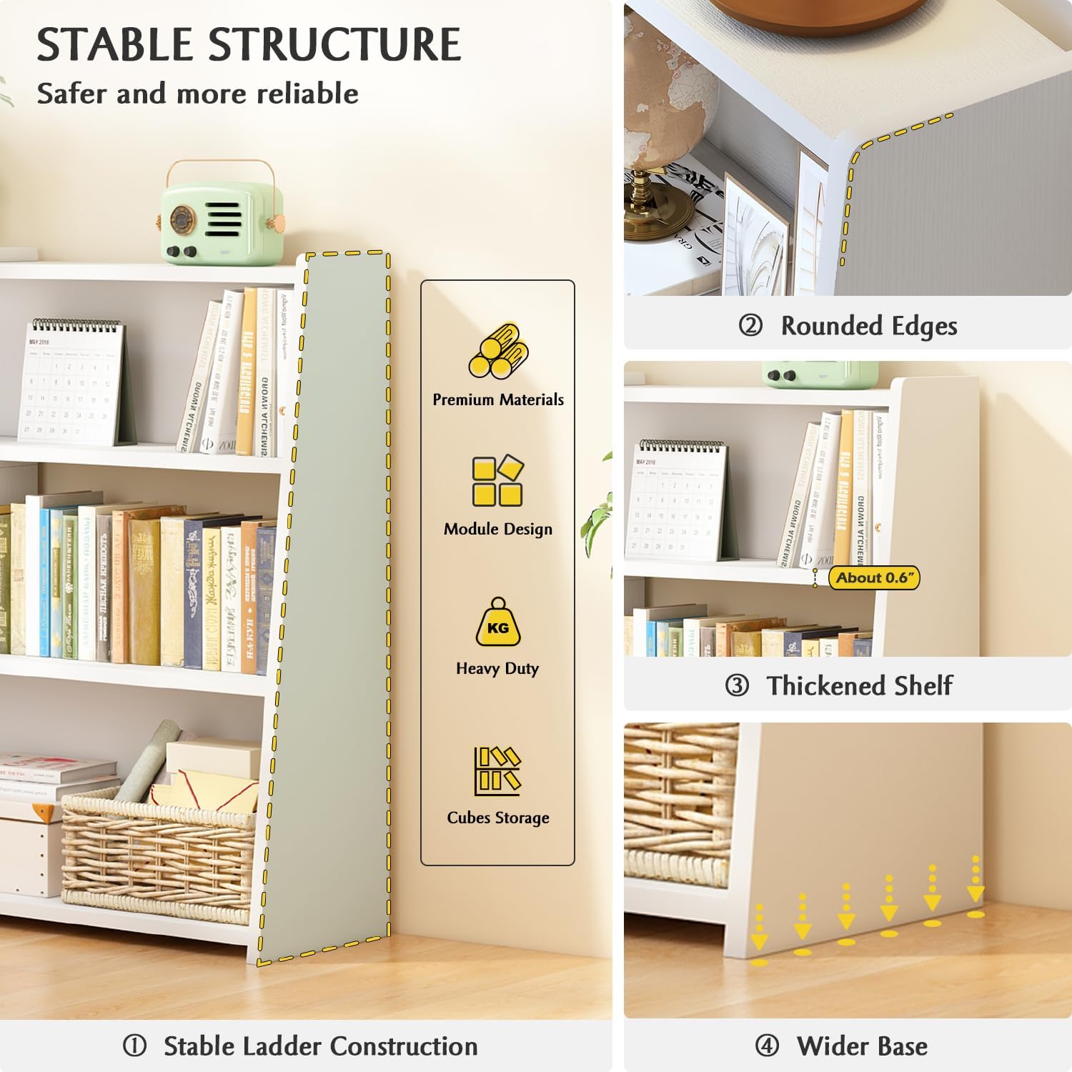 3 Tier Wooden Extendable Shelf - Office Furniture For Small Spaces ulasan dan harga