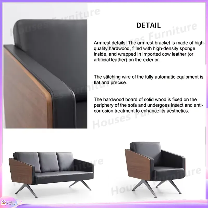 Modern 3 Seater Office Sofa Le - Office Furniture Wholesale ulasan dan harga