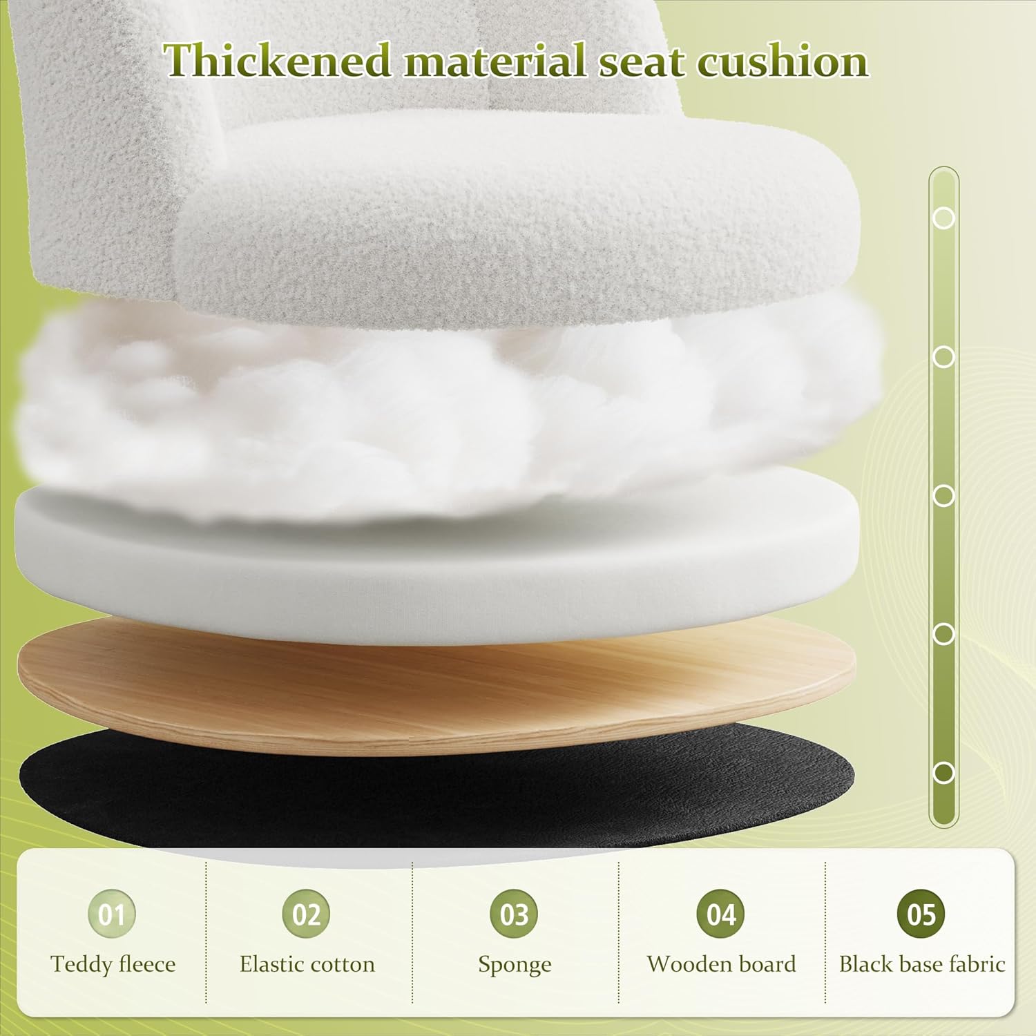 Height Adjustable Vanity Chair - Office Furniture For Small Spaces ulasan dan harga