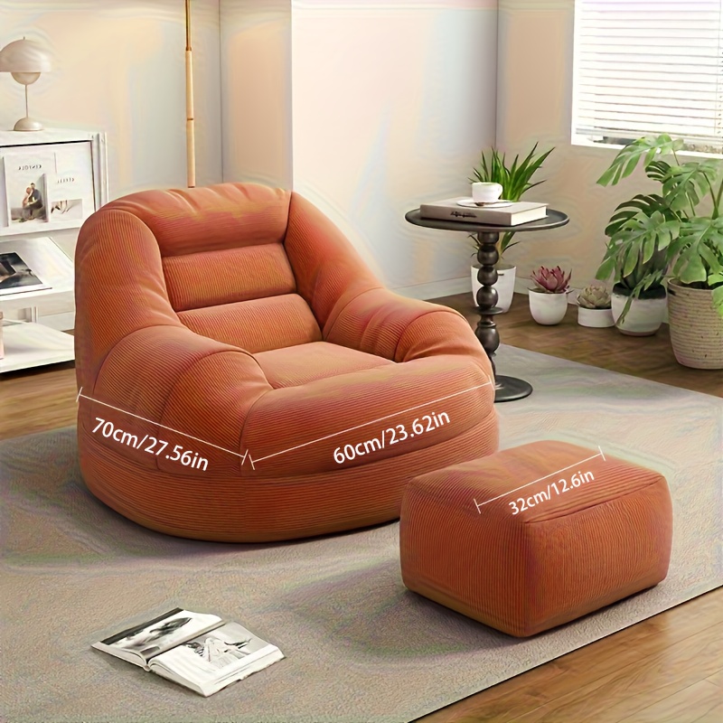 Lazy tatami sofa and footstool - Office Furniture For Small Spaces ulasan dan harga