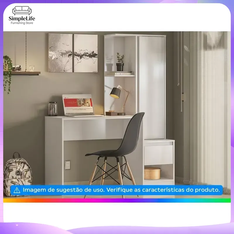 1 Drawer 1 Shelf Desk with Cab - Office Furniture For Small Spaces ulasan dan harga