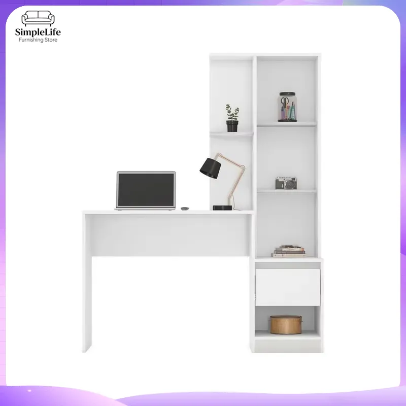 1 Drawer 1 Shelf Desk with Cab - Office Furniture For Small Spaces ulasan dan harga