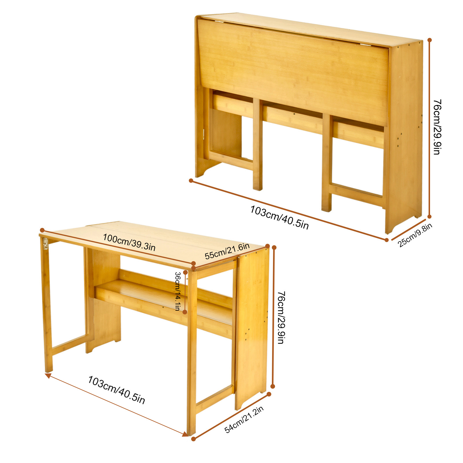 Multifunctional Desk Table,Fol - Office Furniture For Small Spaces ulasan dan harga