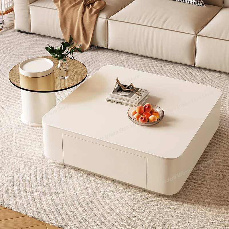 Clear Square Coffee Tables Mod - Office Furniture Services ulasan dan harga