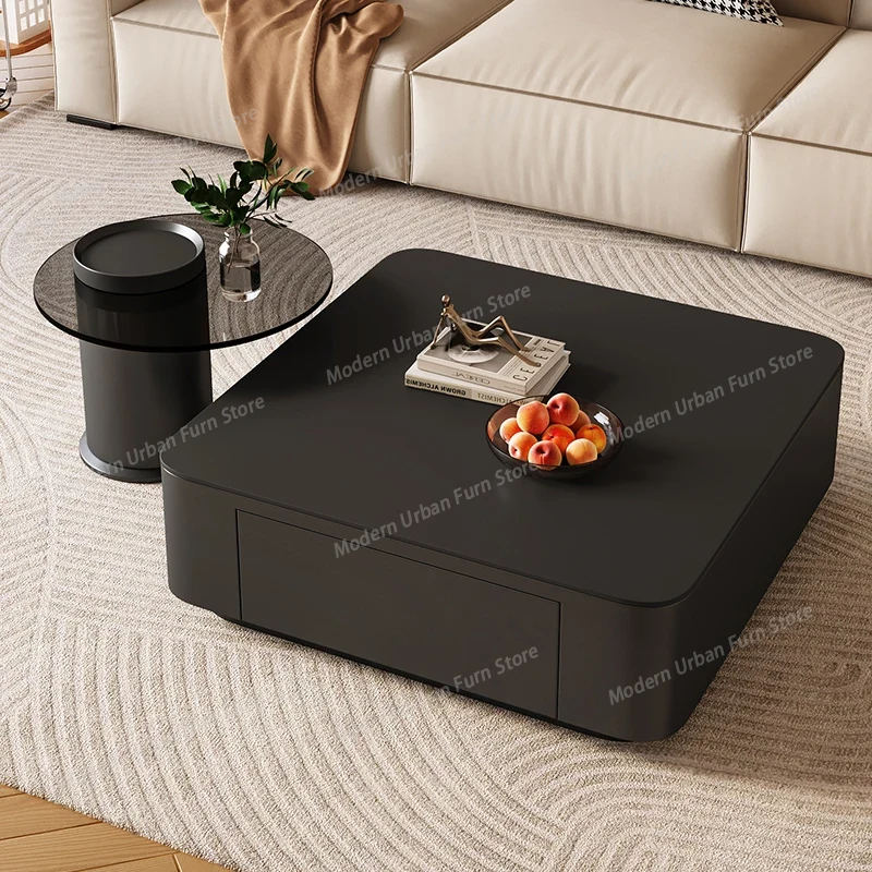 Clear Square Coffee Tables Mod - Office Furniture Services ulasan dan harga