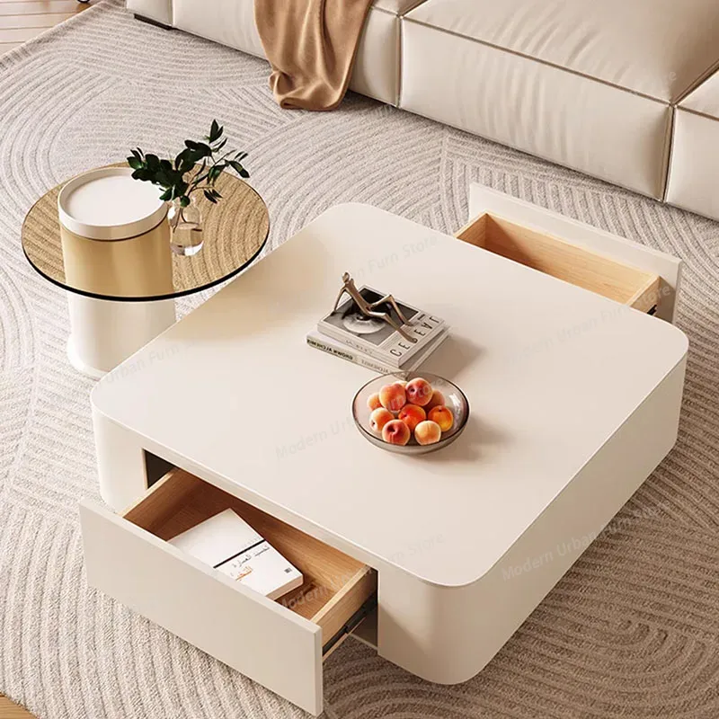 Clear Square Coffee Tables Mod - Office Furniture Services ulasan dan harga