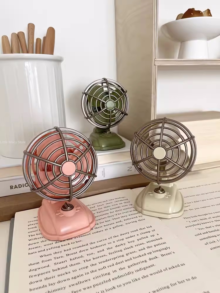 Retro Desktop Small Fan USB Ch - Office Furniture Wholesale ulasan dan harga